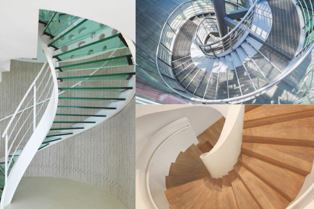materiales para escaleras de caracol